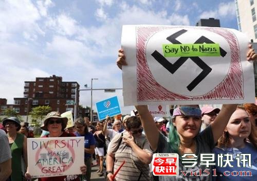 美国波士顿举行大规模反种族主义示威 未重演暴力场面