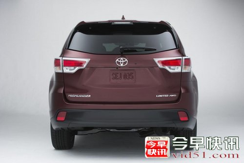2014款丰田汉兰达正式发布 或明年初上市