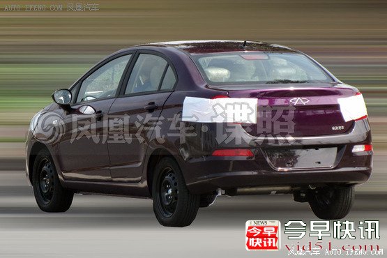 奇瑞E2三厢版无伪谍照 有望于明年上市