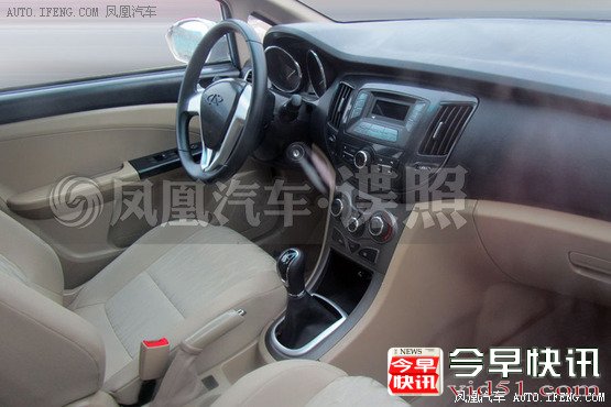 奇瑞E2三厢版无伪谍照 有望于明年上市