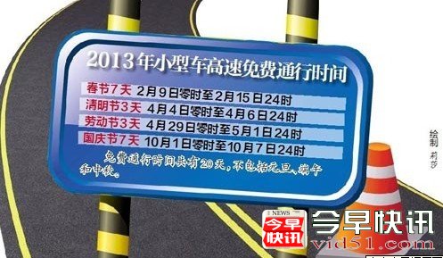 4月4日零时起清明三天高速公路免费通行