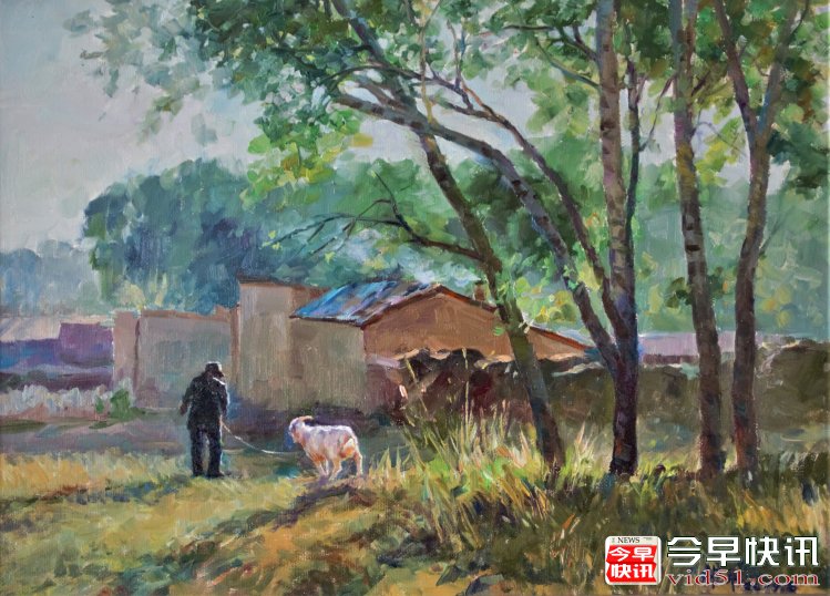 清晨（50x70公分）2019、8布面油画_conew1 - 副本 - 副本 - 副本.jpg