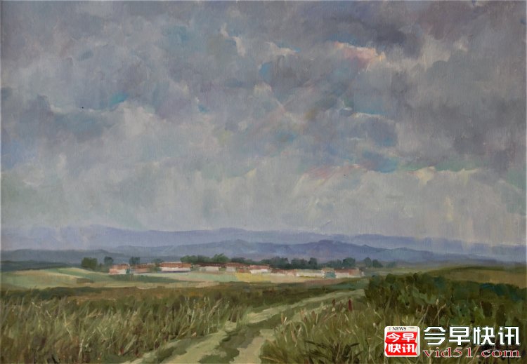 秋雨（50x70公分）2019、6布面油画_conew1.jpg