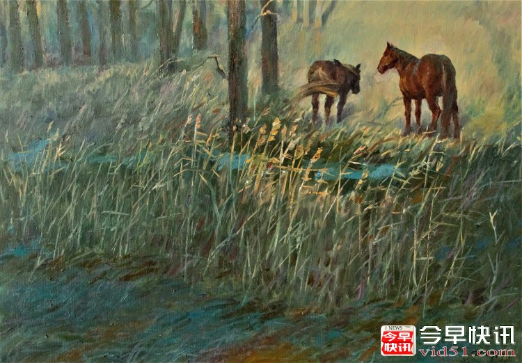 夕阳（50x70公分）2019、1布面油画_conew1 - 副本.jpg