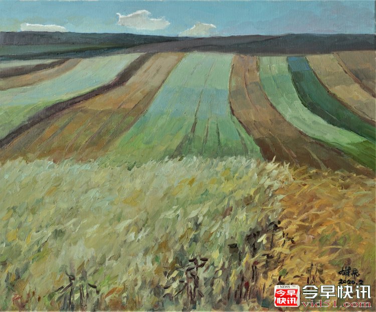 油画《丰收季节》（50x60公分）2020、2布面油画_conew1.jpg