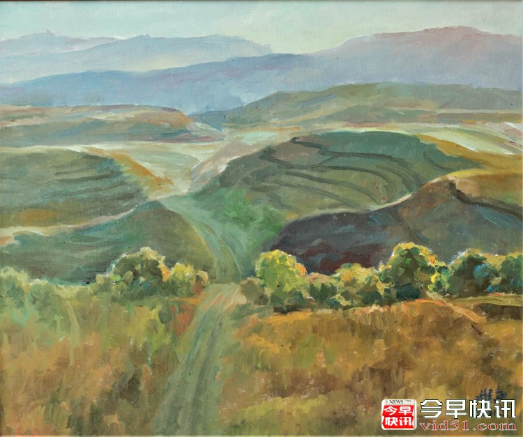 油画《山涧》（50x60公分）2020、2布面油画_conew1.jpg