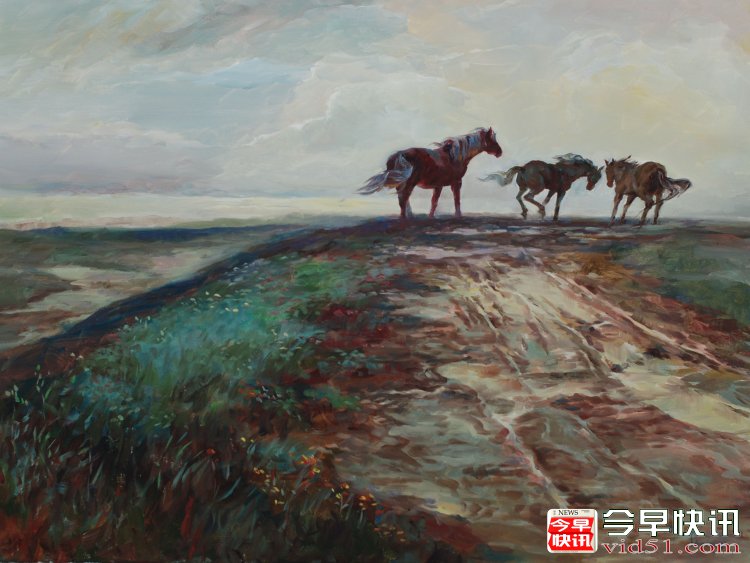 雨后（50x70公分）2014、4布面油画_conew1.jpg